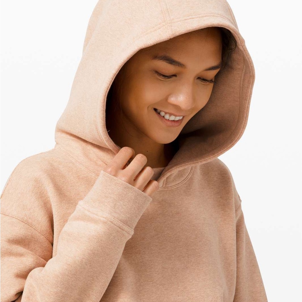 Lululemon All Yours Hoodie, heathered ivory peach / beige, XS